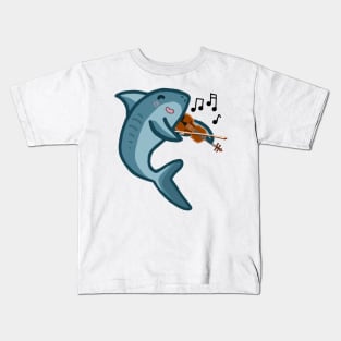 Violin Shark Kids T-Shirt